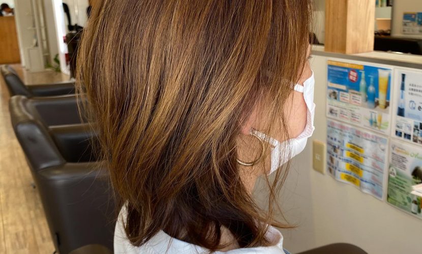 オトナ美人な透明感 ハイライトオンベージュ