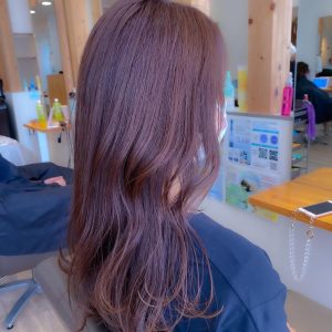 オトナ美人な透明感　ピンクアッシュ After